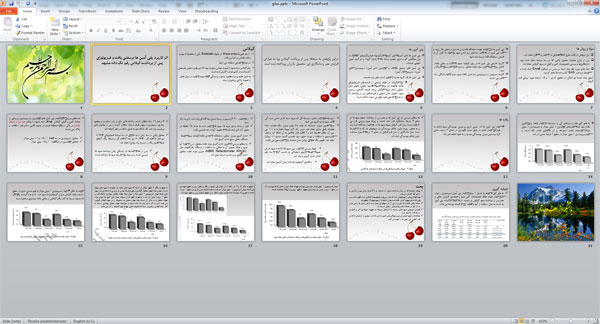 پاورپوینت اثر کاربرد پلی آمین ها برسفتی بافت و فیزیولوژی پس از برداشت گیلاس رقم تک دانه مشهد ( 21 اسلاید )